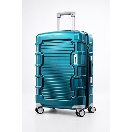 Green PP Trolley Luggage a Teal Fitting