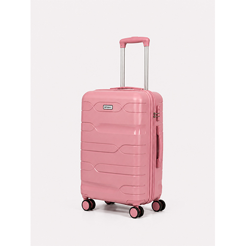 Pink PP Trolley Luggage  Pink Fitting