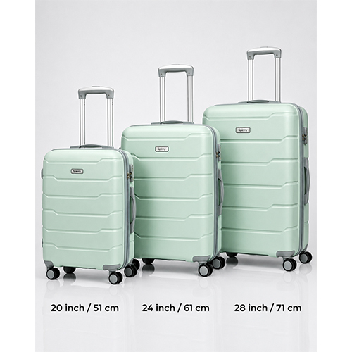 Mint Green PP Trolley Luggage  Gray Fitting