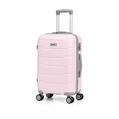 Pink PP Trolley Luggage a Gray Fitting