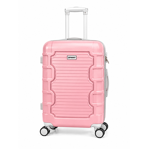 Pink PP Trolley Luggage Box Design a Gray Fitting