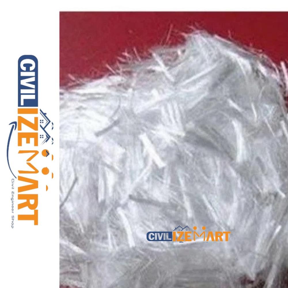 12mm White Polypropylene Fiber
