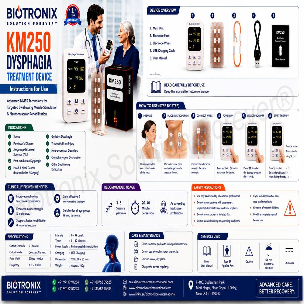 KM-250 Smart Swallowing Muscle Stimulator