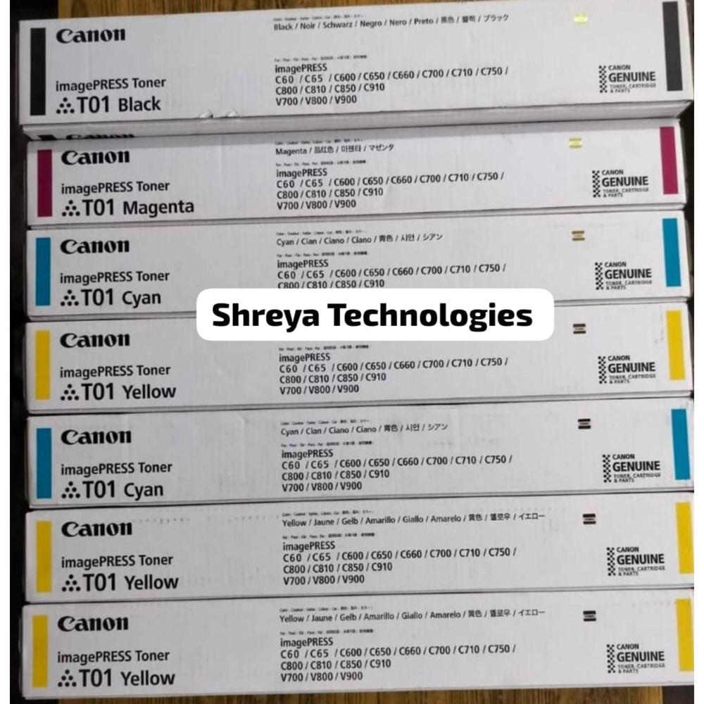 TO1 TONER CARTRIDGES CYMK CTC C650, C700, C710, C750, C800, C810, C850, AND C910