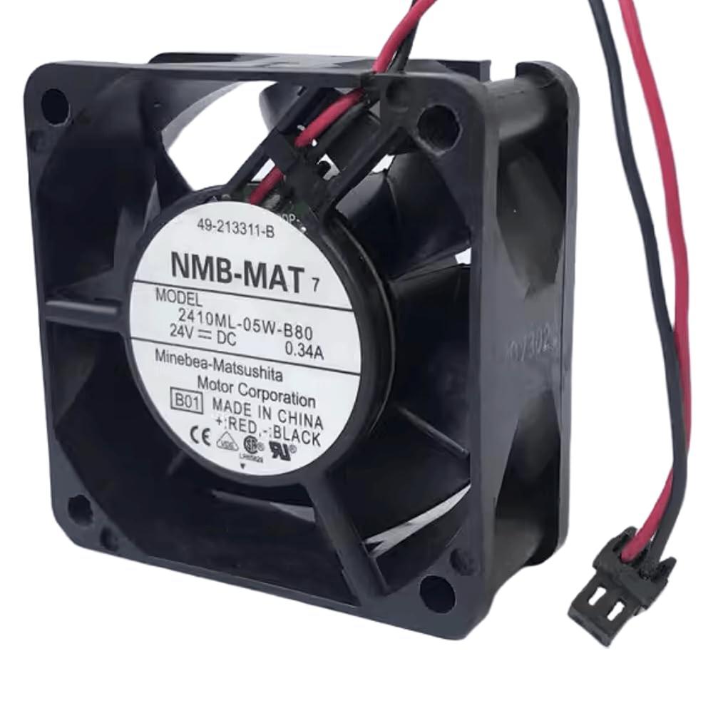 NMB-MAT 2410ML-05W-B80 24V DC 0.34A 6025mm Ball Bearing Industrial Axial Cooling Fan