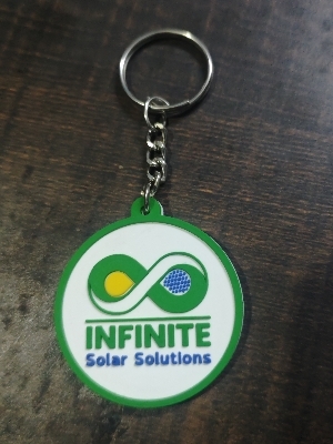Silicone rubber keychain