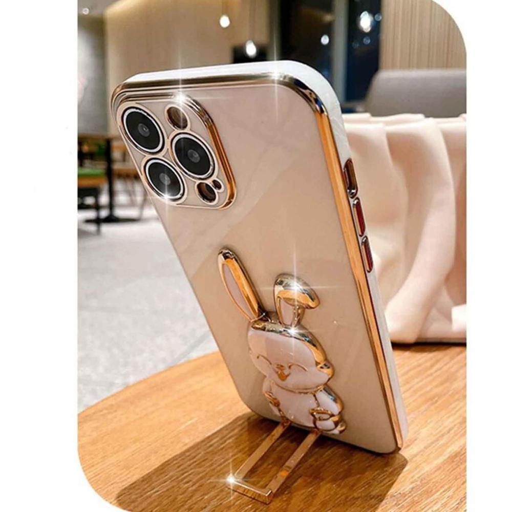 Bunny Sticky Phone Holder with Kickstand, Foldable Rabbit
