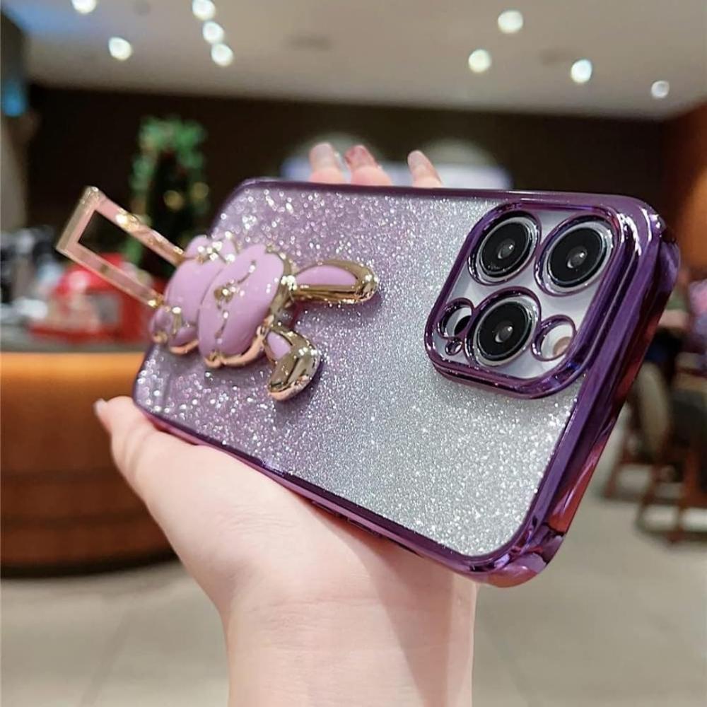 Bunny Sticky Phone Holder with Kickstand, Foldable Rabbit