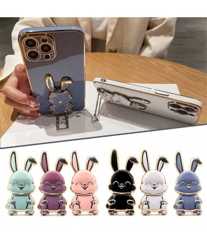 Bunny Sticky Phone Holder with Kickstand, Foldable Rabbit