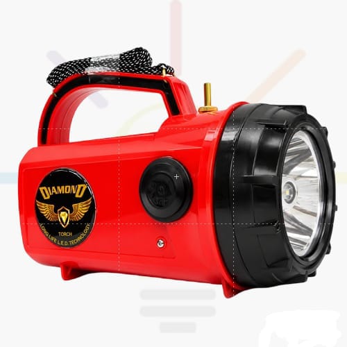 Diamond 5 Watt LED Waterproof Rechargeable Torch