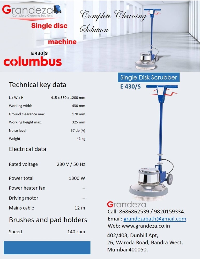 COLUMBUS Single Disk Scrubber E 400/S