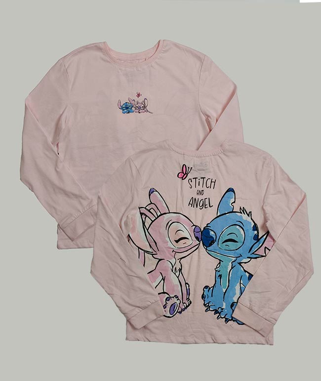 G22319 Girls Long Sleeve Printed Top