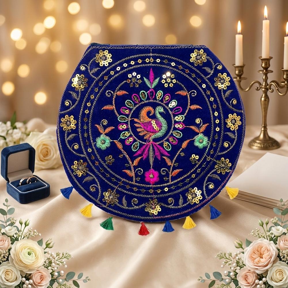 Peacock Design Ethnic Shoulder Bag for Women