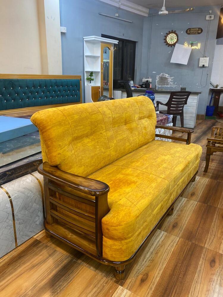 Yellow Color Steller Teak Couch
