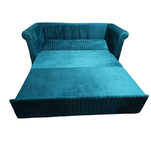 Striped Sofa Cum Bed - Depth: Approx. 120-140 Cm (As Bed)