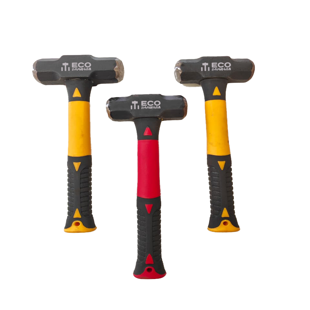 Eco 2 Lbs 0.90 Kg Sledge Hammer With 12" Fiberglass Handle - Color: Black