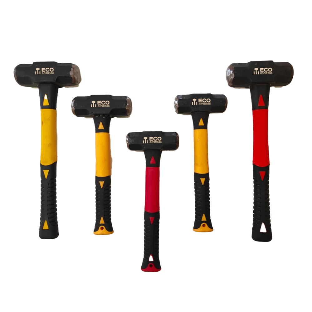 Eco 2.5 Lbs Demolition Sledge Hammer 12" Fiberglass Handle - Color: Black