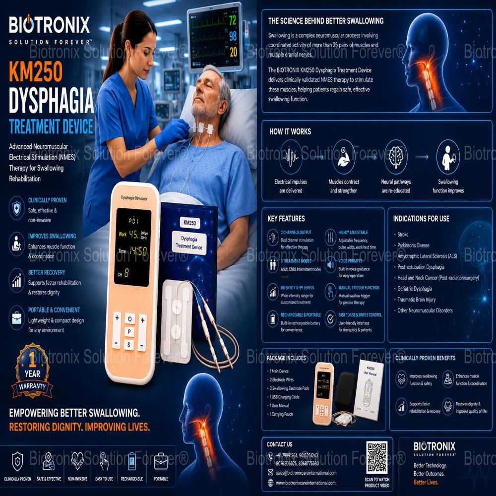 KM-250 Targeted Muscle Stimulation for Dysphagia