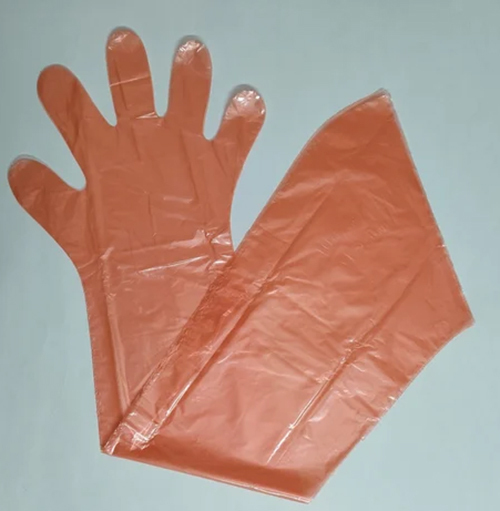 Plastic Disposable Veterinary Gloves