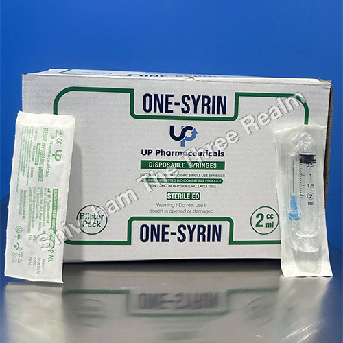 2 ml 100 Sterilized Hypodermic Syringes Blister Pack