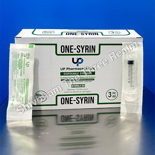3 ml 100 Sterilized Hypodermic Syringes Blister Pack