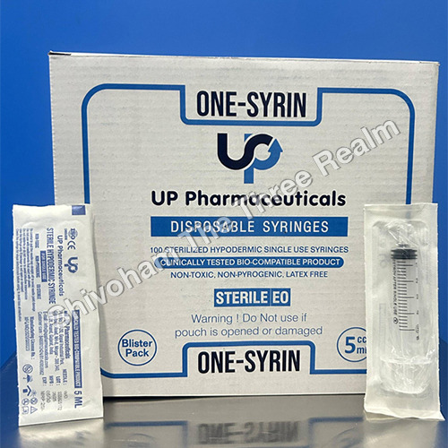 5 ml 100 Sterilized Hypodermic Syringes Blister Pack