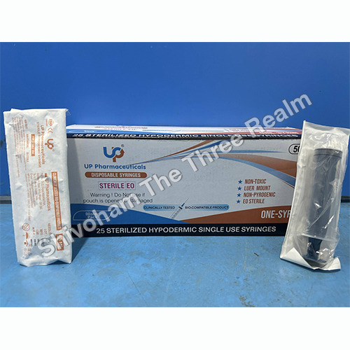 50 ml 100 Sterilized Hypodermic Syringes Blister Pack