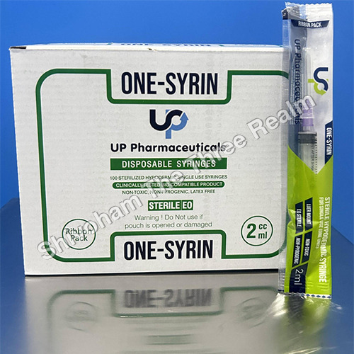 2 ml 100 Sterilized Hypodermic Syringes Ribbon Pack
