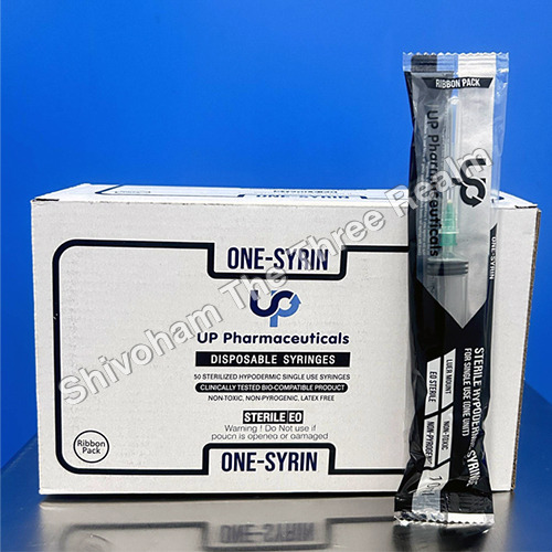 10 ml 100 Sterilized Hypodermic Syringes Ribbon Pack