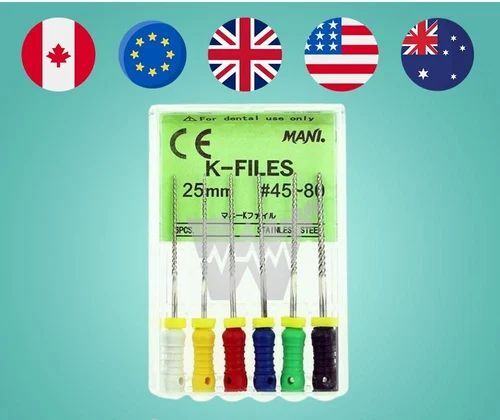 Mani Stainless Steel K Files - 21mm 40 (In Stock. Swift Dispatch.)