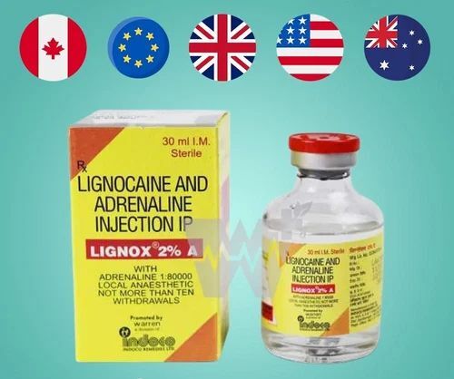 Indoco Warren Lignox Lignocaine 2_ Local Anaesthetics- Pack Of 24