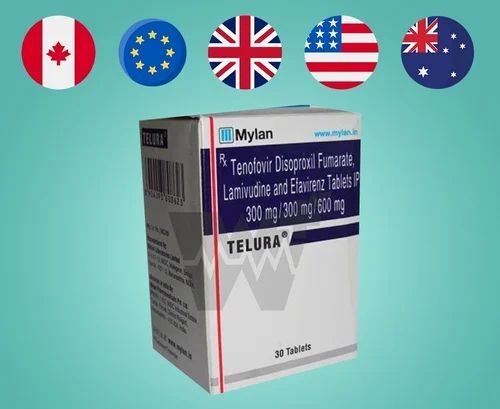 Telura Tablet Lamivudine 300mg + Tenofovir disoproxil fumarate 300 mg + Efavirenz 600 mg