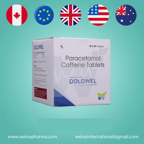 Dolowel Paracetamol Caffeine Tablets 525 mg