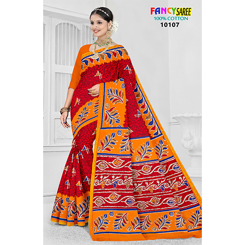 D.no 10107 Chanderi Malai Ladies Saree