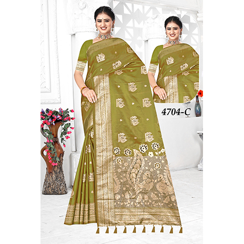 D.no 4704-C Bengal SP Satin Ladies Saree
