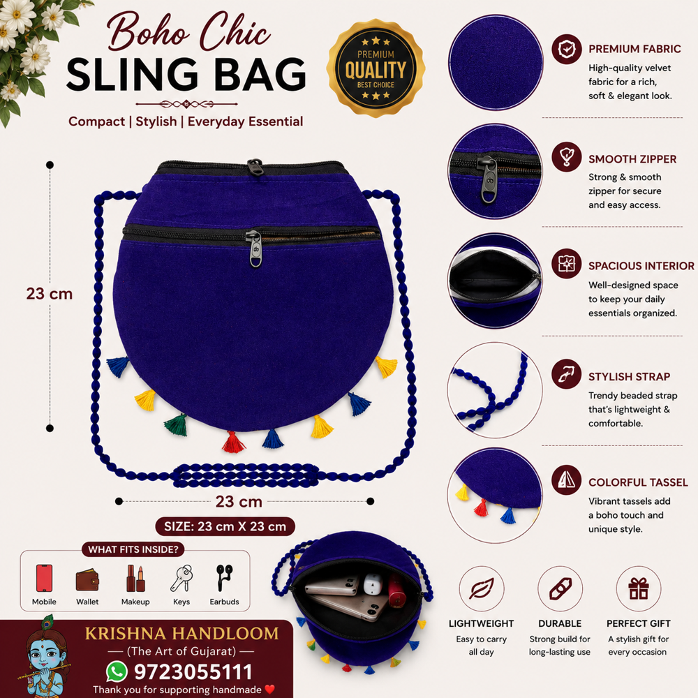 Designer Traditional Sling Bag for Women & Girls