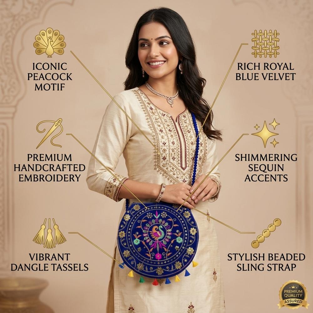 Designer Traditional Sling Bag for Women & Girls