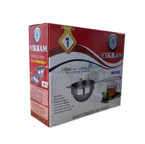 No 1 Conical Double Net Stainless Steel Tea Strainer