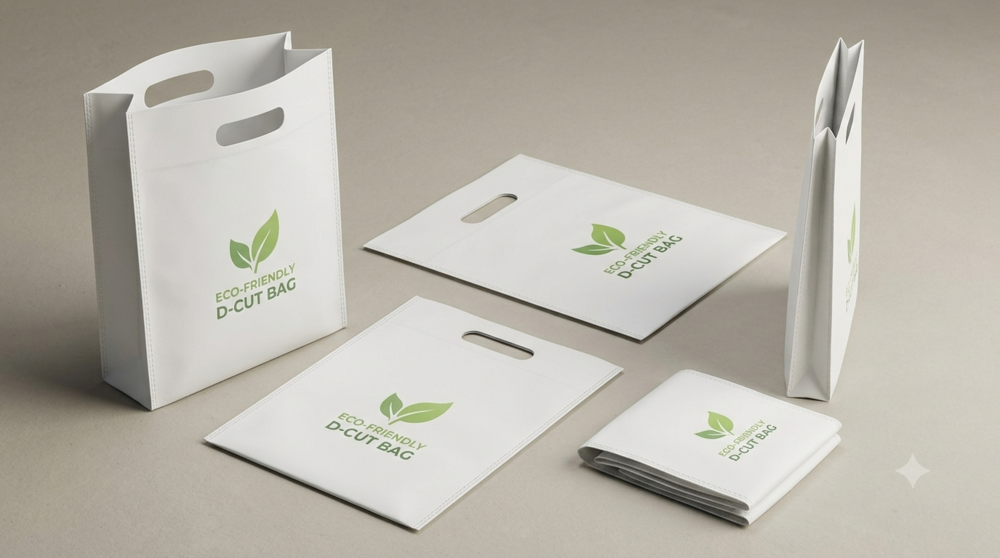 D Cut Non Woven Carry Bag - Capacity: 5-10 Kg Approx.