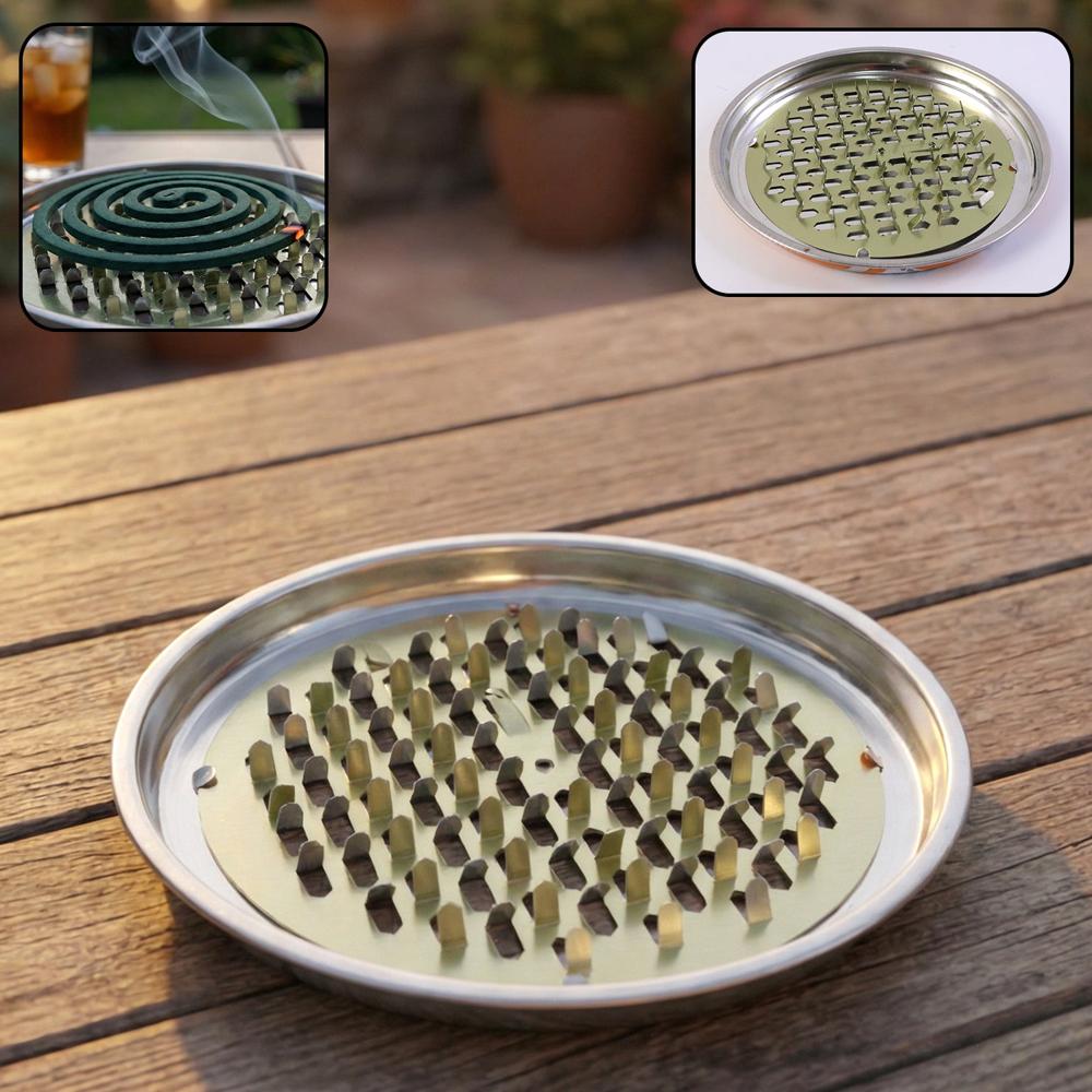 Round Metal Mosquito Coil Stand (1 Pc) - Application: As Per Product Requirement