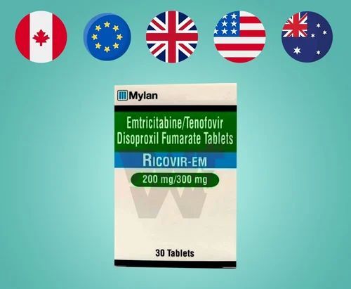 Ricovir EM 200 mg-300 mg 30 Tablet
