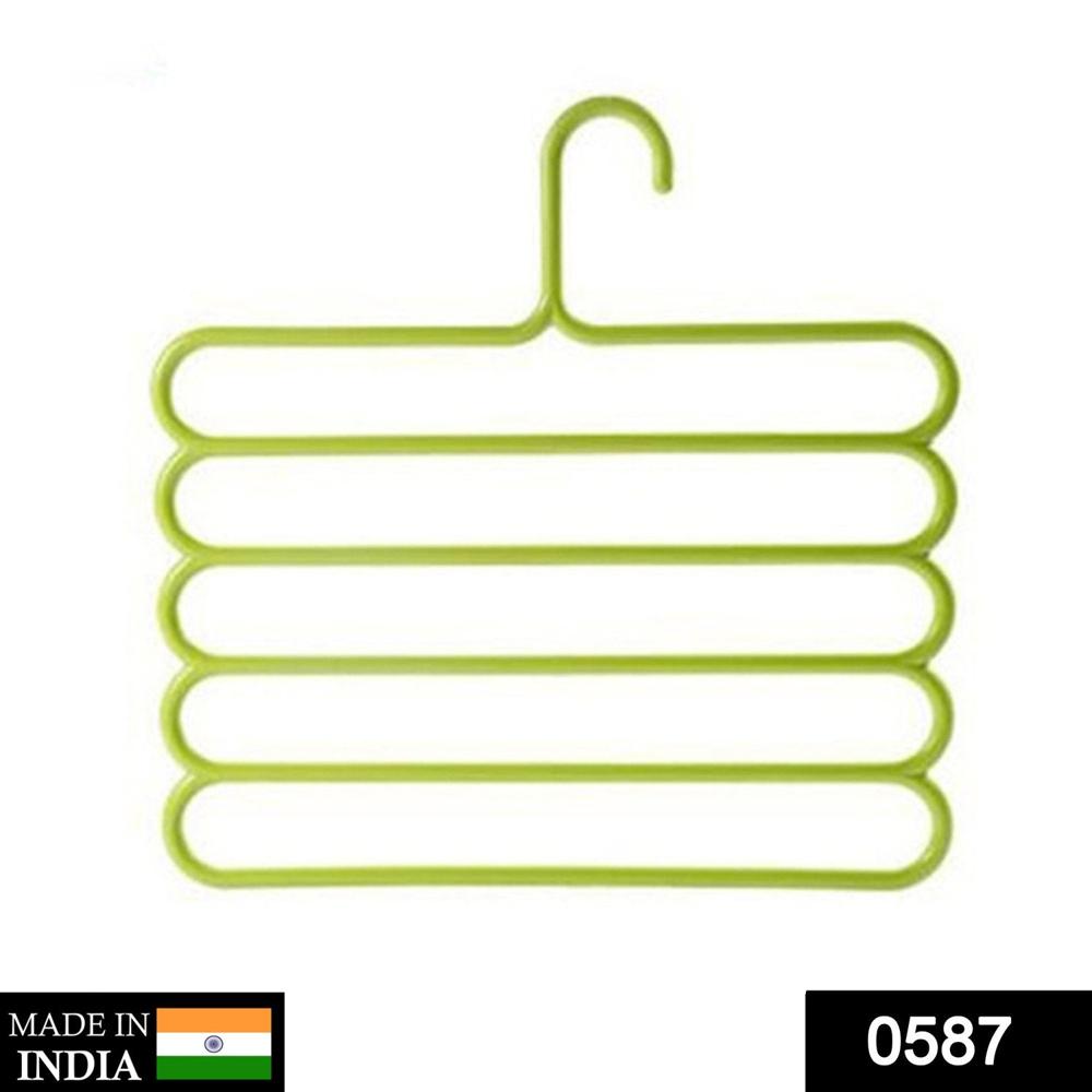 5 In 1 Multipurpose Plastic Hanger, Assorted (5-layer) - Application: As Per Product Requirement