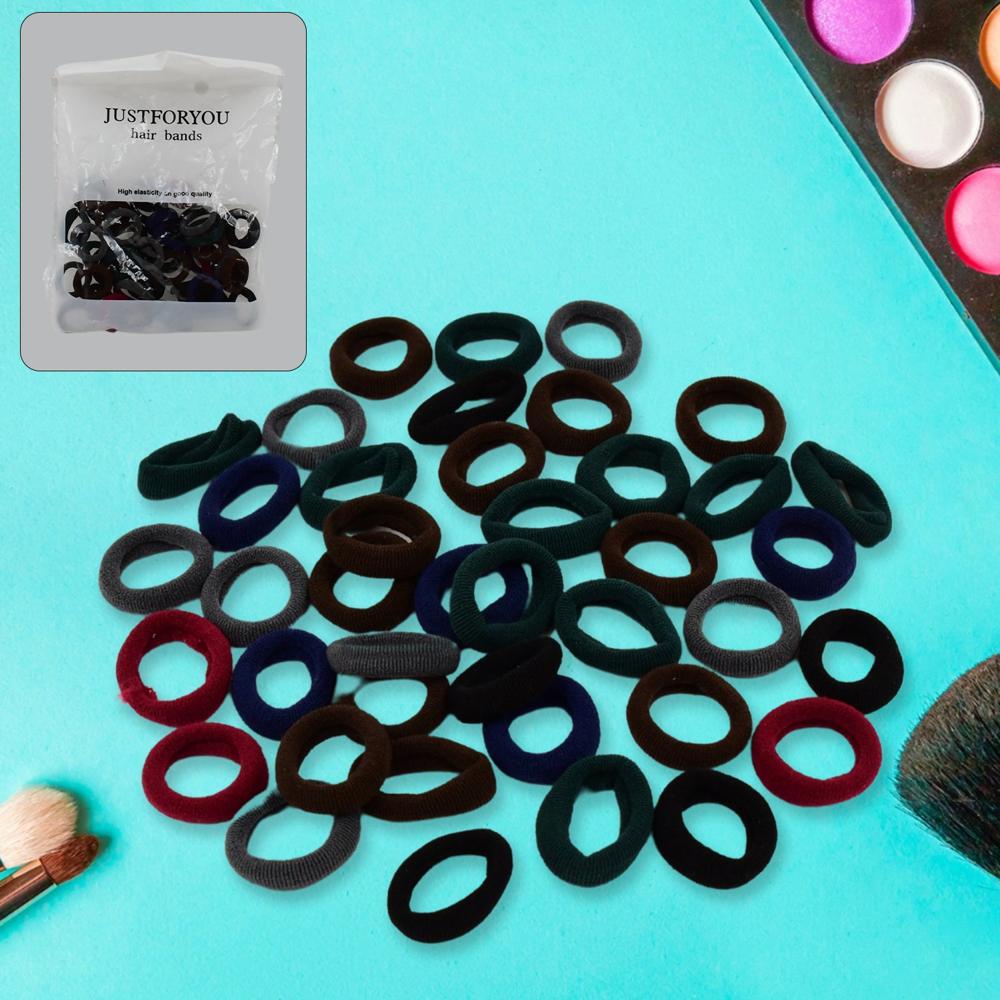 Small Ponytail Rubber Bands For Hair (pack Of 50 / Multicolour) - Application: As Per Product Requirement