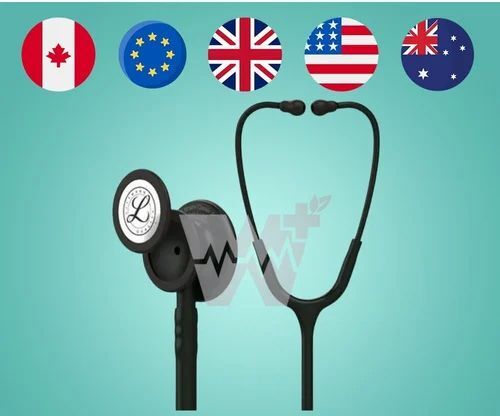 3M Littmann Classic III Monitoring Stethoscope (5803) - Black Edition Chestpiece Black Tube