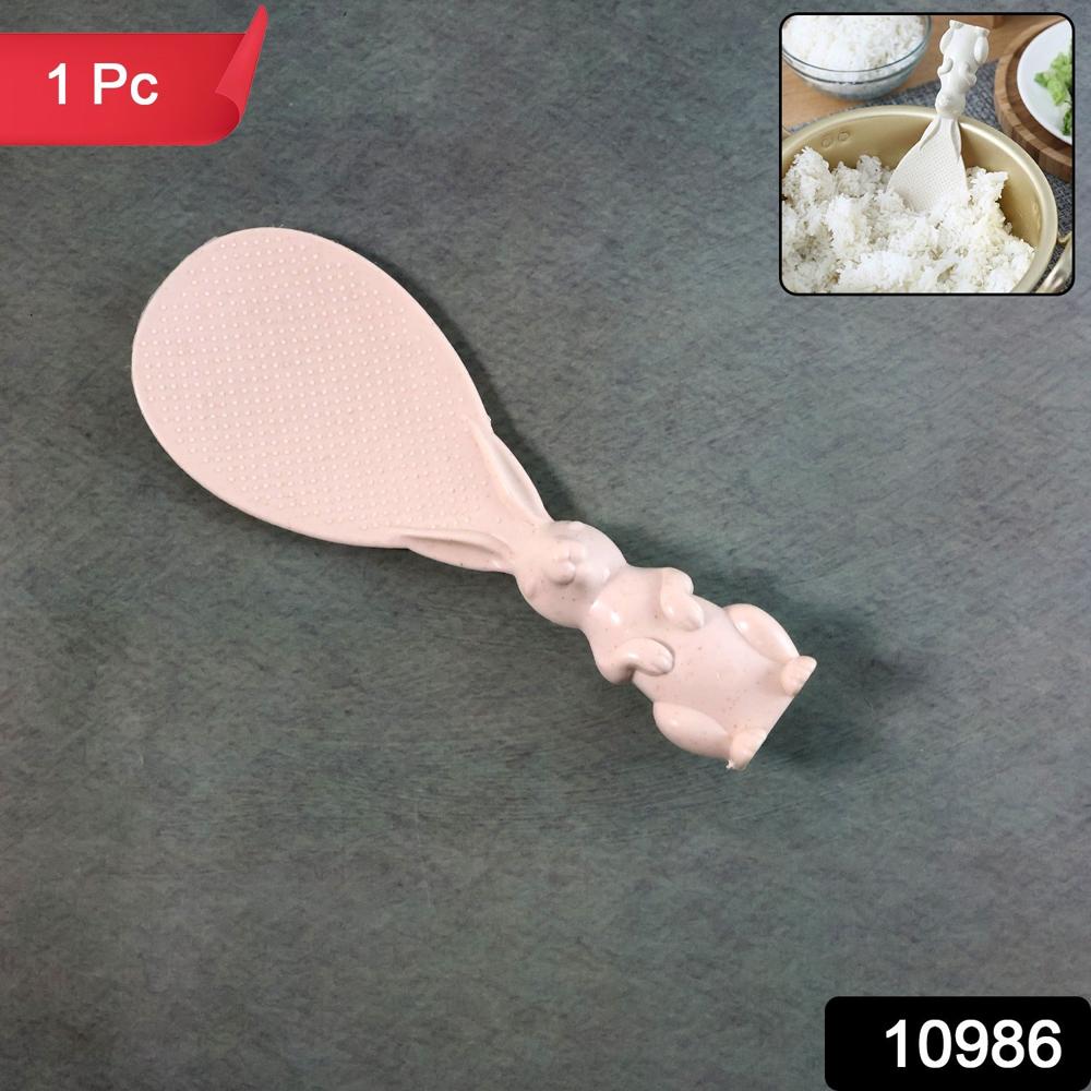 Cute Bunny Handle Non-Stick Rice Serving Spoon (1 Pc) - Application: As Per Product Requirement
