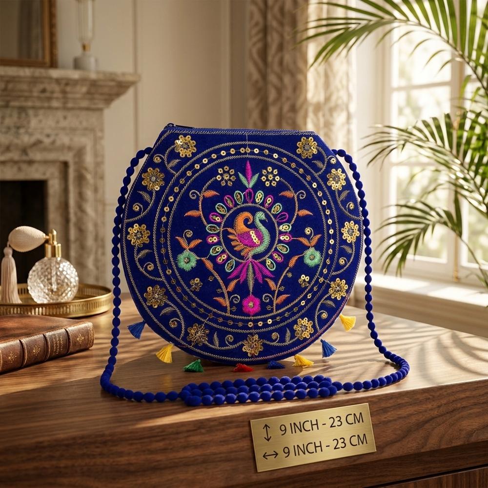 Women Traditional Peacock Design Shoulder Bag