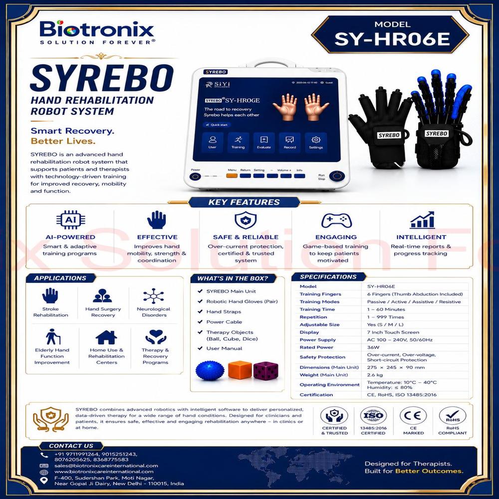 SYREBO C12 Robotic Hand Rehabilitation Gloves