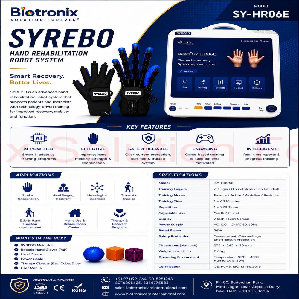 SYREBO C12 Robotic Hand Rehabilitation Gloves
