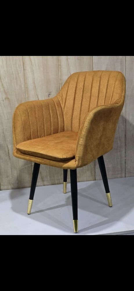 Mustard Velvet Lounge Chair