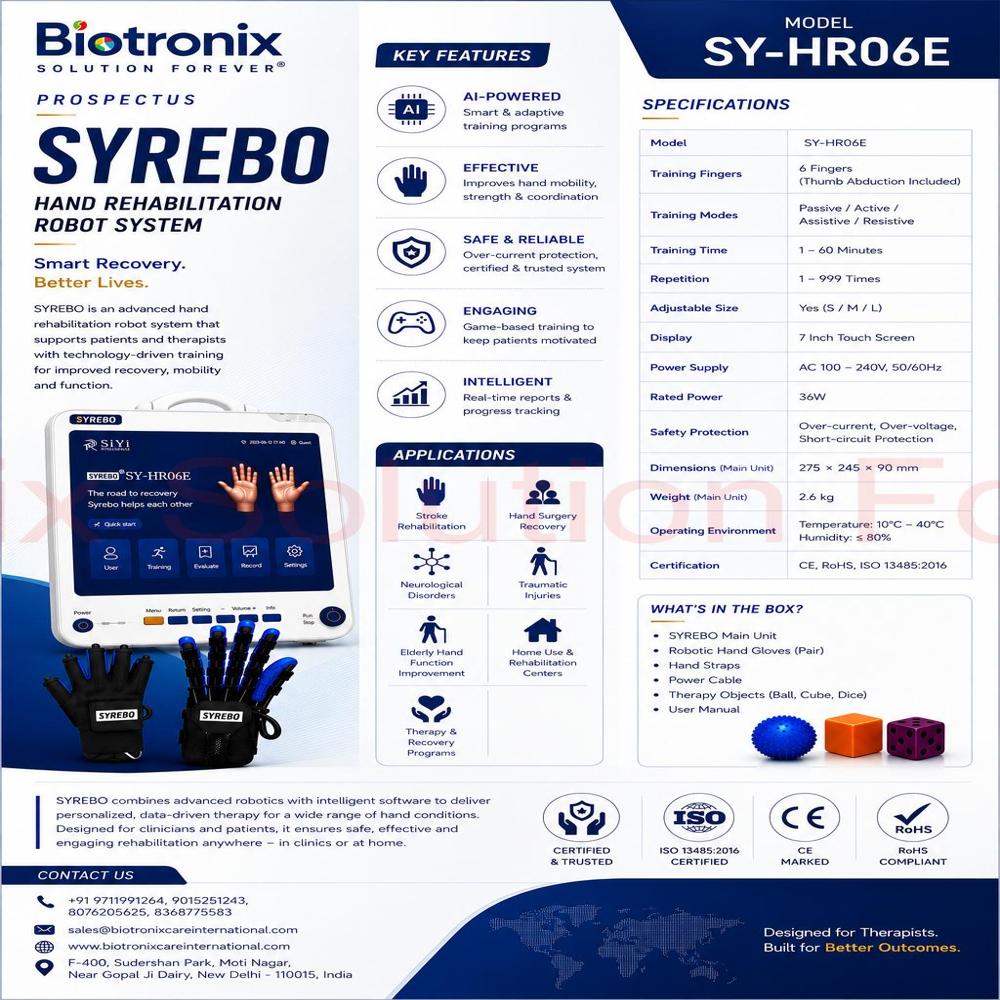 SYREBO C12 Advanced Hand Rehabilitation Robot